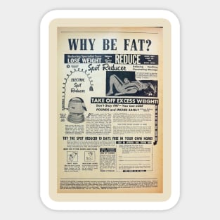 Why be Fat? Sticker